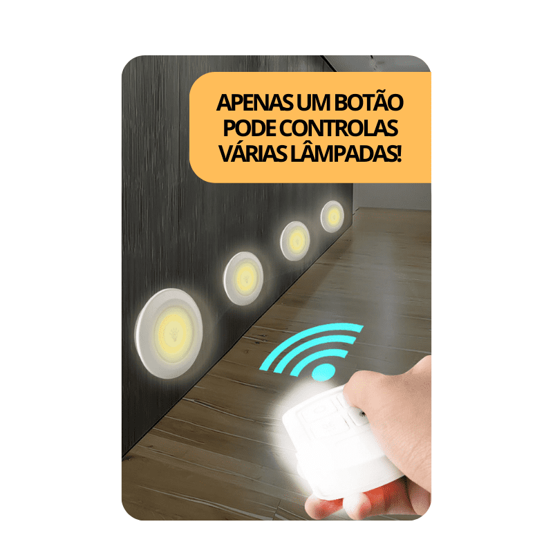 Luz LED sem fio - Controle Remoto