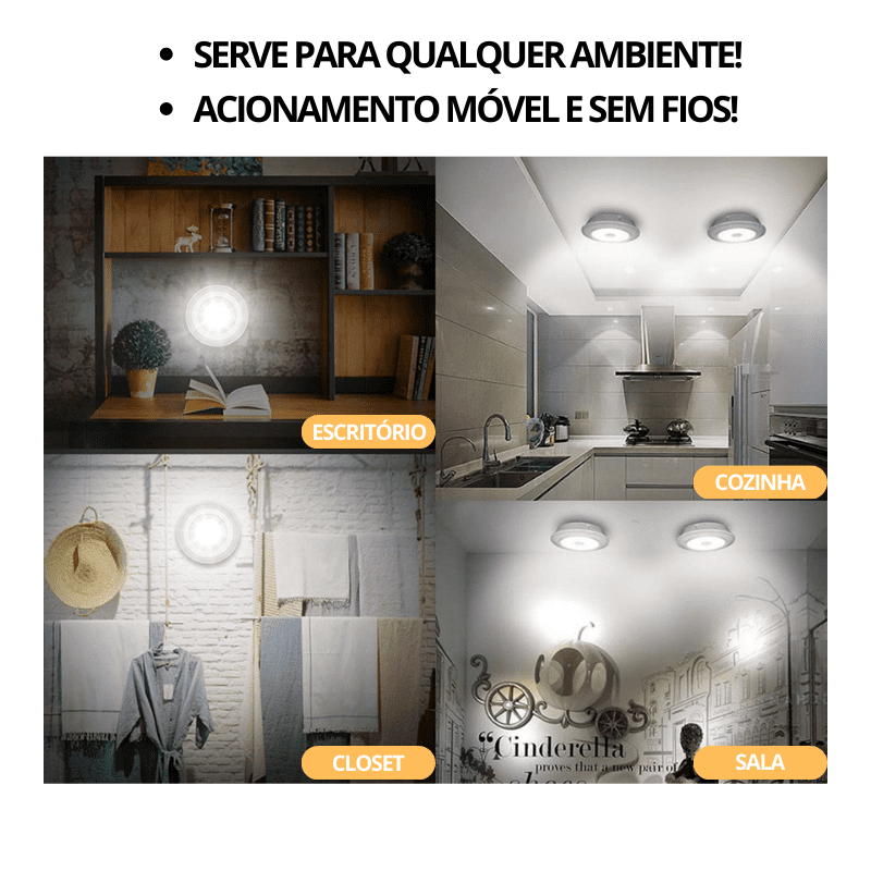 Luz LED sem fio - Controle Remoto